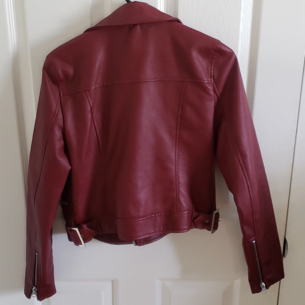 Red Leather Jacket - Picture 3 of 3